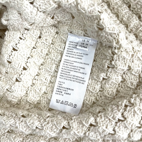 Free People FP Beach Coxy Knit Lightweight Sweater Ivory Medium - Picture 12 of 14